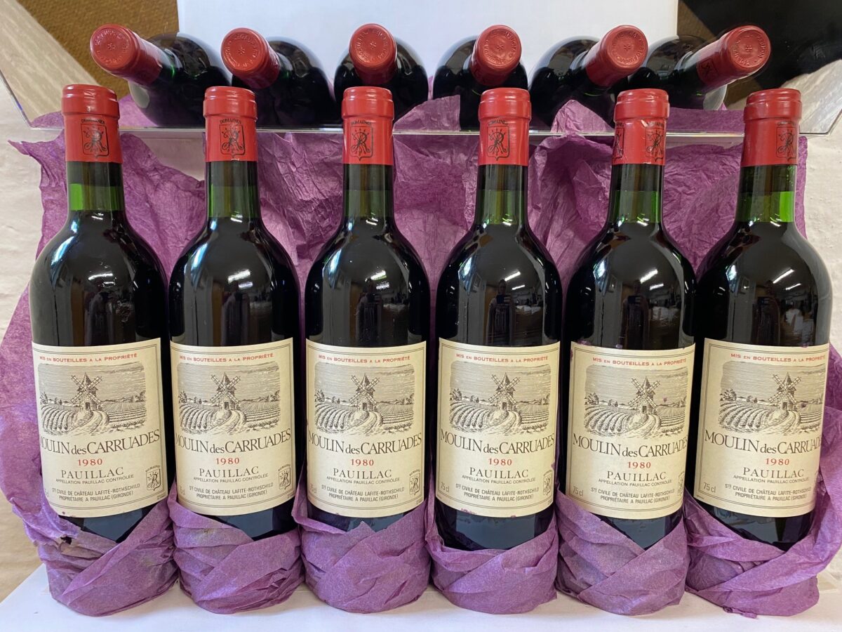 1980 Carruades de Lafite Moulin des Carruades 6 btls B030822