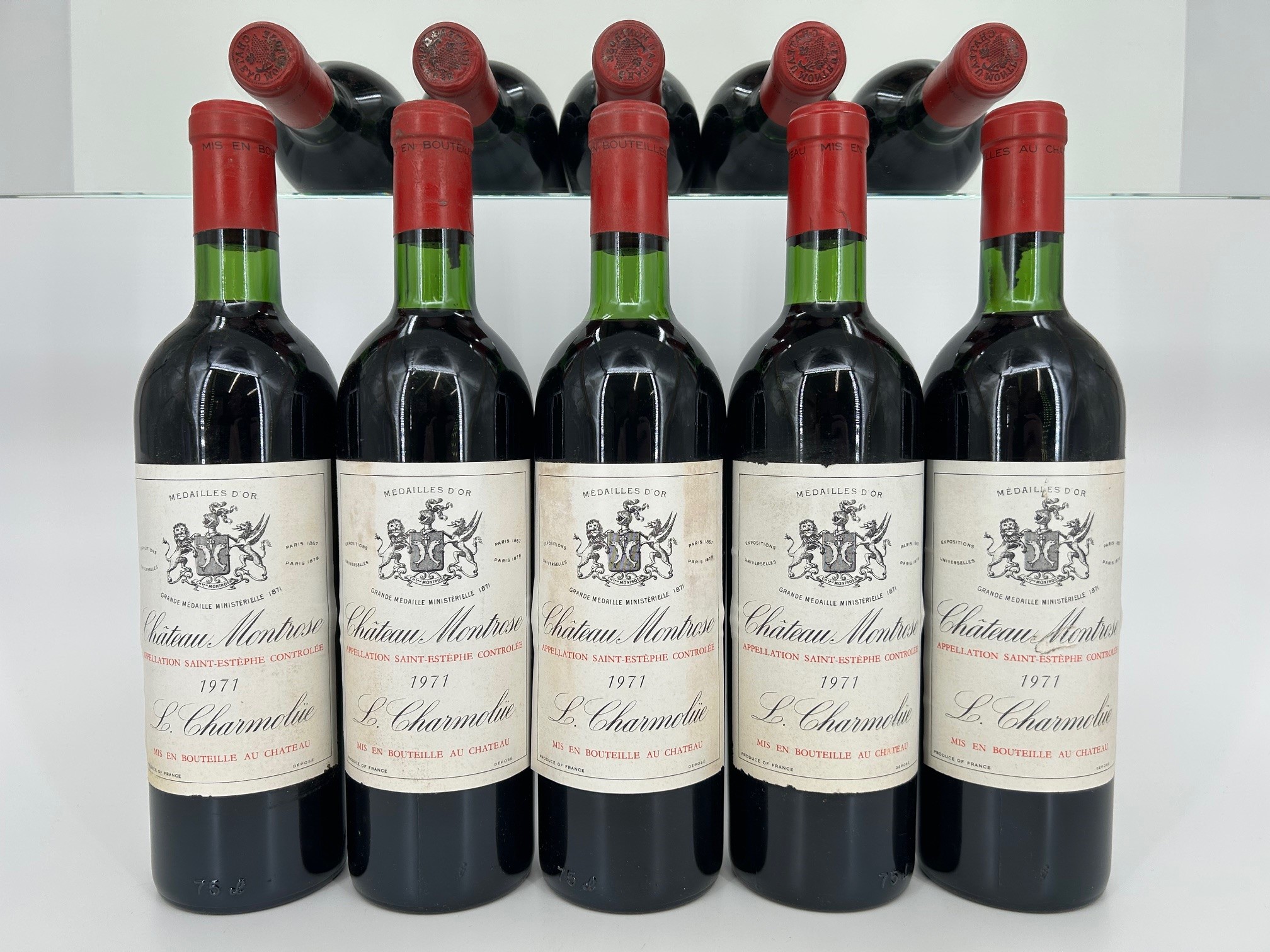 1971 Montrose 5 btls A310725 1971 Chateau Montrose - Image 1
