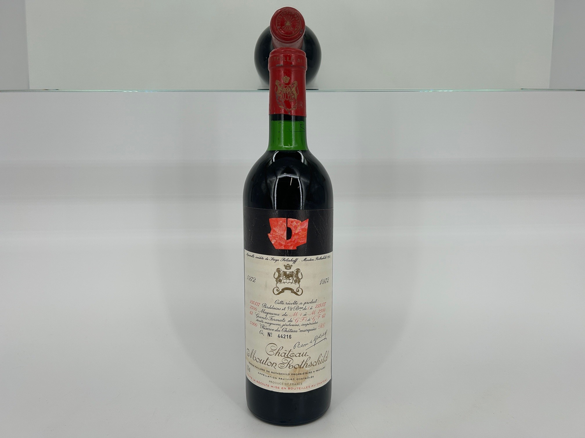 1972 Mouton Rothschild 1 btl 010726 1972 Chateau Mouton Rothschild - Image 1
