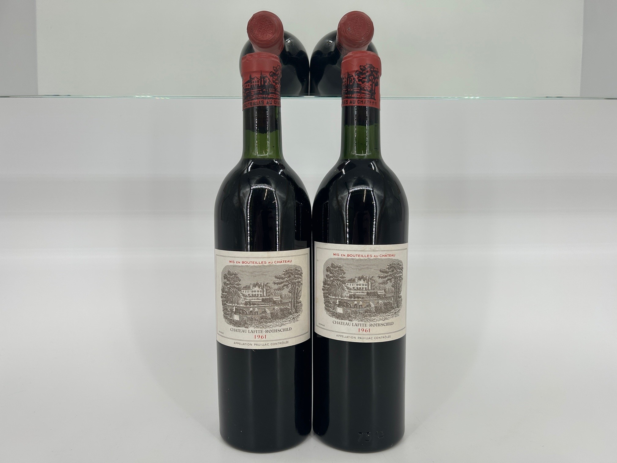 1961 Lafite Rothschild 2 btls 140726 1961 Chateau Lafite Rothschild - Image 1